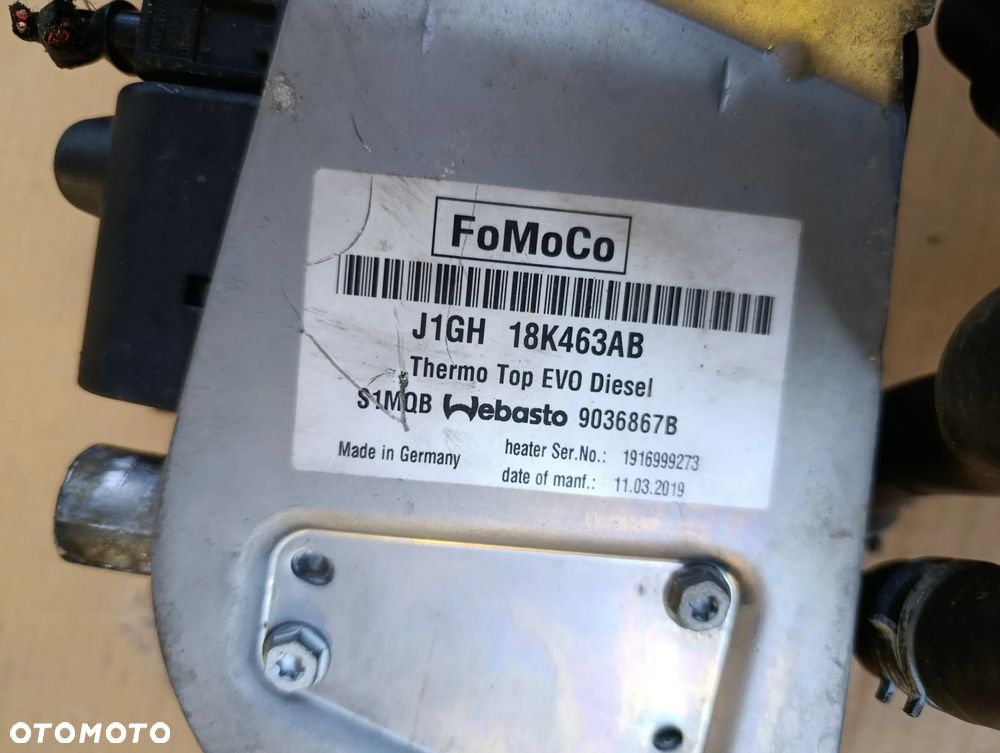 FORD MONDEO MK5 WEBASTO OGRZEWANIE POSTOJOWE J1GH18K463AB - 4