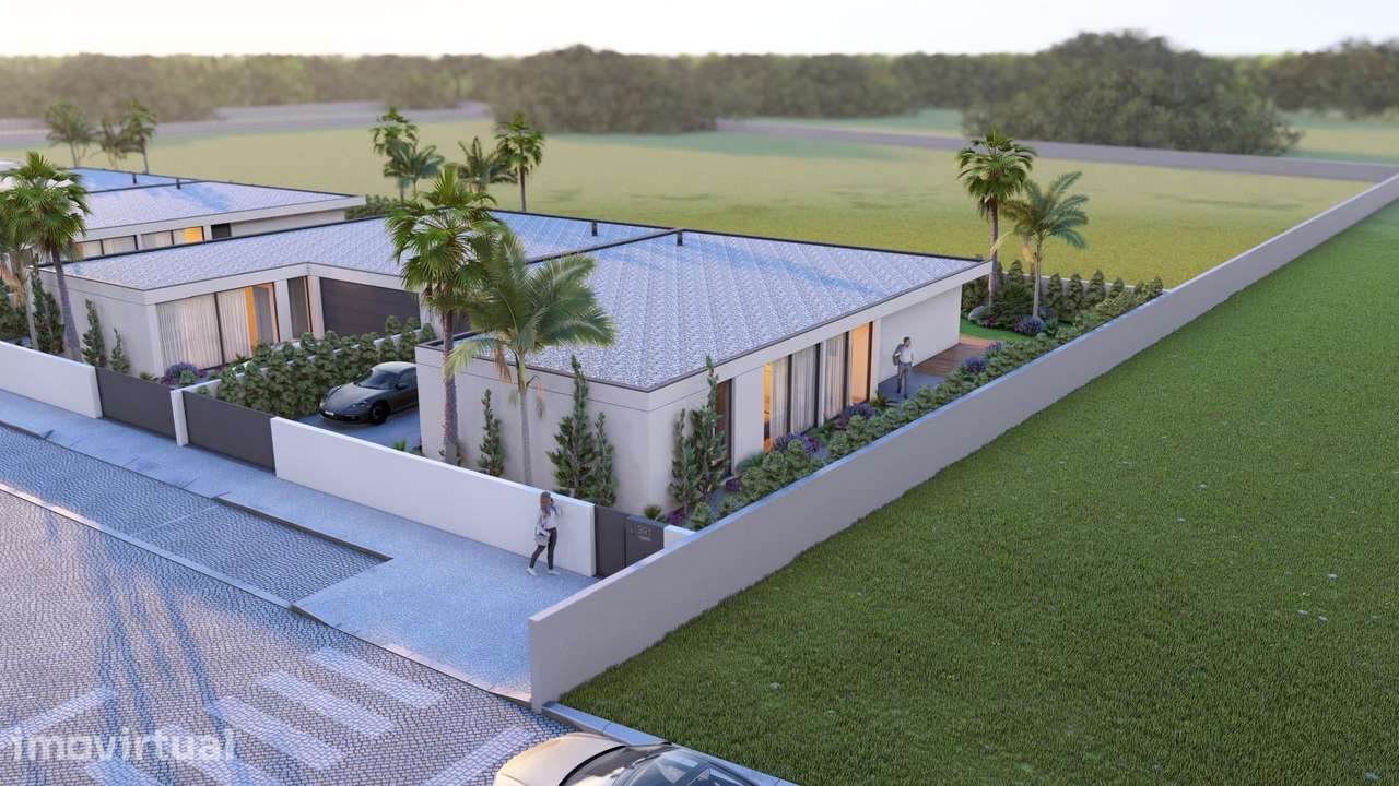 Moradia térrea nova T3 de 4 frentes arquitetura moderna - Grande imagem: 4/12