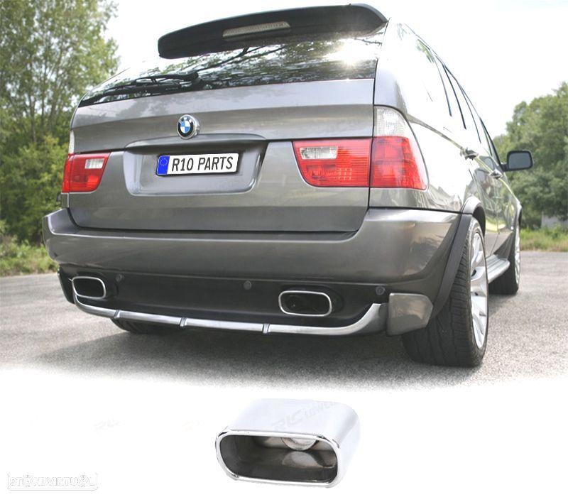 PONTEIRA DE ESCAPE UNIVERSAL EM INOX - 1