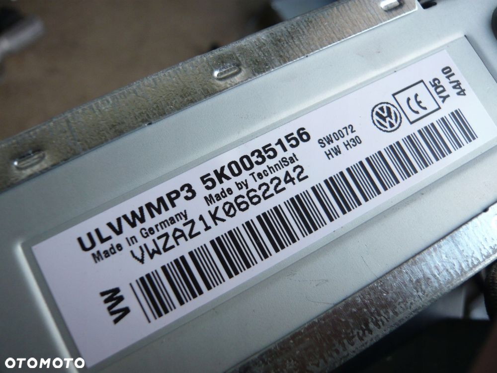 radio cd vw caddy 5k0035156 - 2