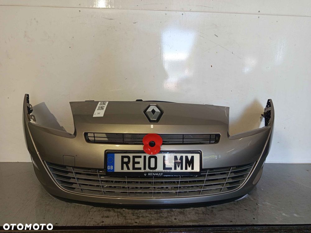 + ZDERZAK PRZÓD PRZEDNI RENAULT GRAND SCENIC 3 III TEHNK ZŁOTY PIASKOWY HALOGENY - 1