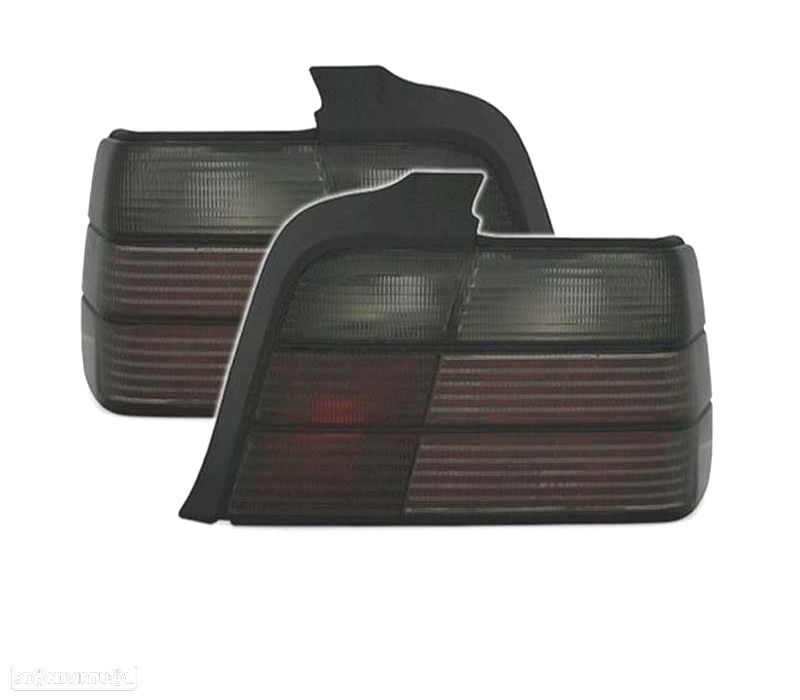 FAROLINS TRASEIROS BMW E36 BERLINA 91-99 LOOK M3 FUMADO - 1