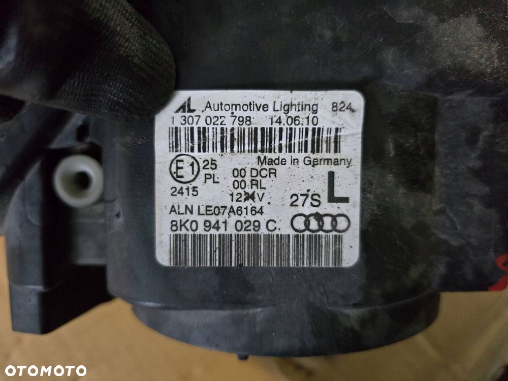 lampa lewa przednia audi a4 b8 xenon led 8k0941029c kompletna - 6