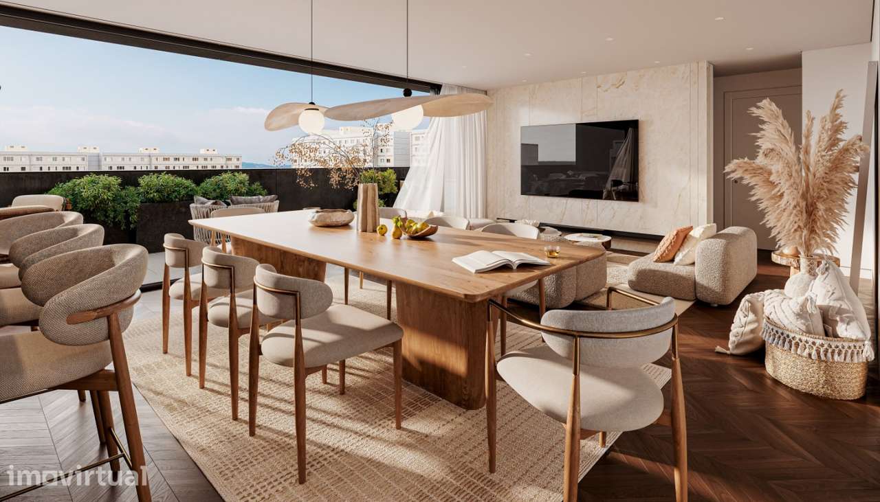 Apartamento T3 Duplex com terraço e vistas mar em Leça da Palmeira - Grande imagem: 4/10