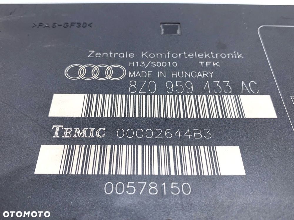MODUŁ KOMFORTU AUDI A2 (8Z0) 2000 - 2005 1.4 TDI 55 kW [75 KM] olej napędowy 2000 - 2005 - 4