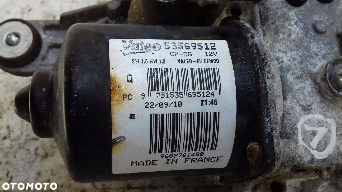 MECHANIZM SILNICZEK WYCIERACZEK PRAWY PRZÓD 53569512 CITROEN C5 III X7 08- - 4