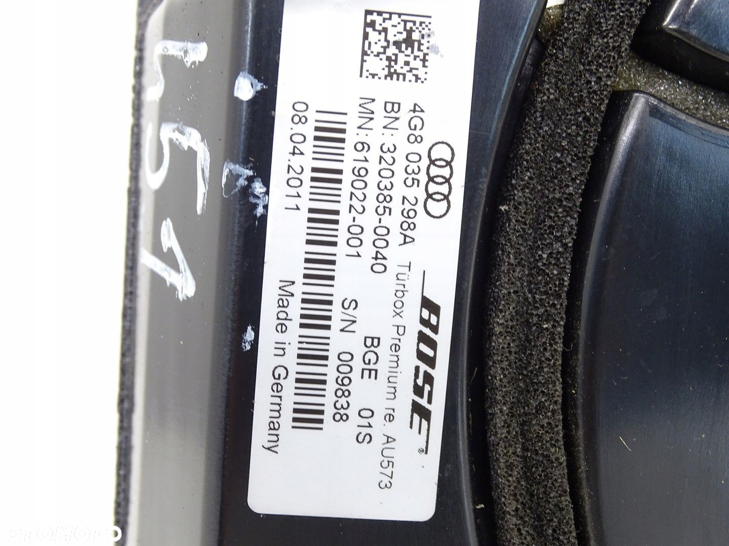 GŁOŚNIK SUBWOOFER BOSE DRZWI PRAWY PRZÓD AUDI A7 4G 4G8035298A - 5