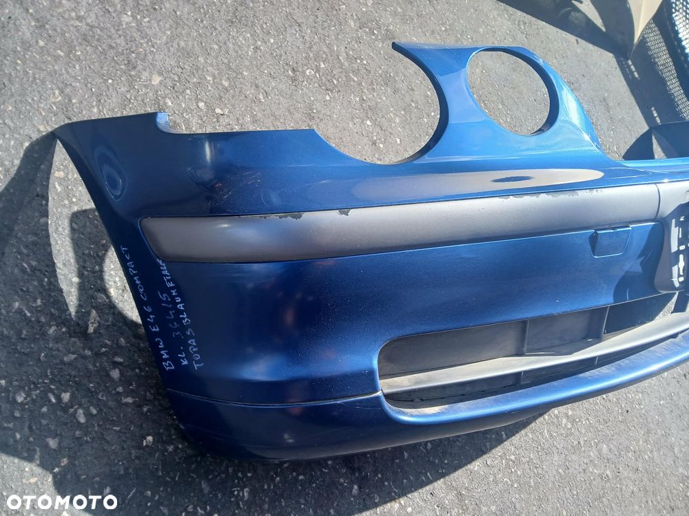 BMW E46 Compact zderzak przedni kod lakieru TOPASBLAU METALLIC - 2