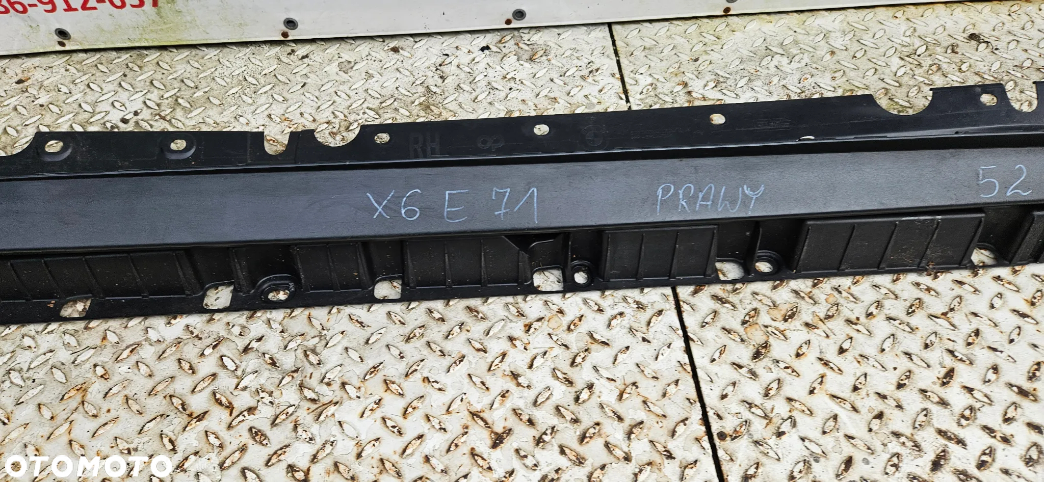 BMW X6 E71 Listwa progowa prawa Próg prawy 7176234 - 27