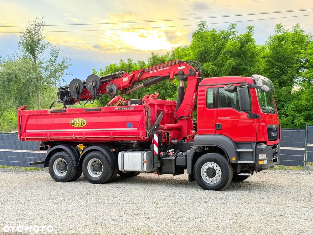 MAN * TGS 26.360 MAN * HDS Kran ATLAS 240.02 * Napęd 6X6 * Kiper Wywrotka Meiller * Kosz Łyżka * Energetyka * - 37
