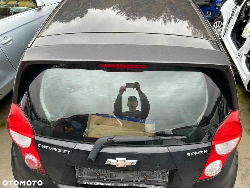 Kompletny Tył Chevrolet Spark Zderzak , lapy, klapa bagażnika, tylny pas - 2