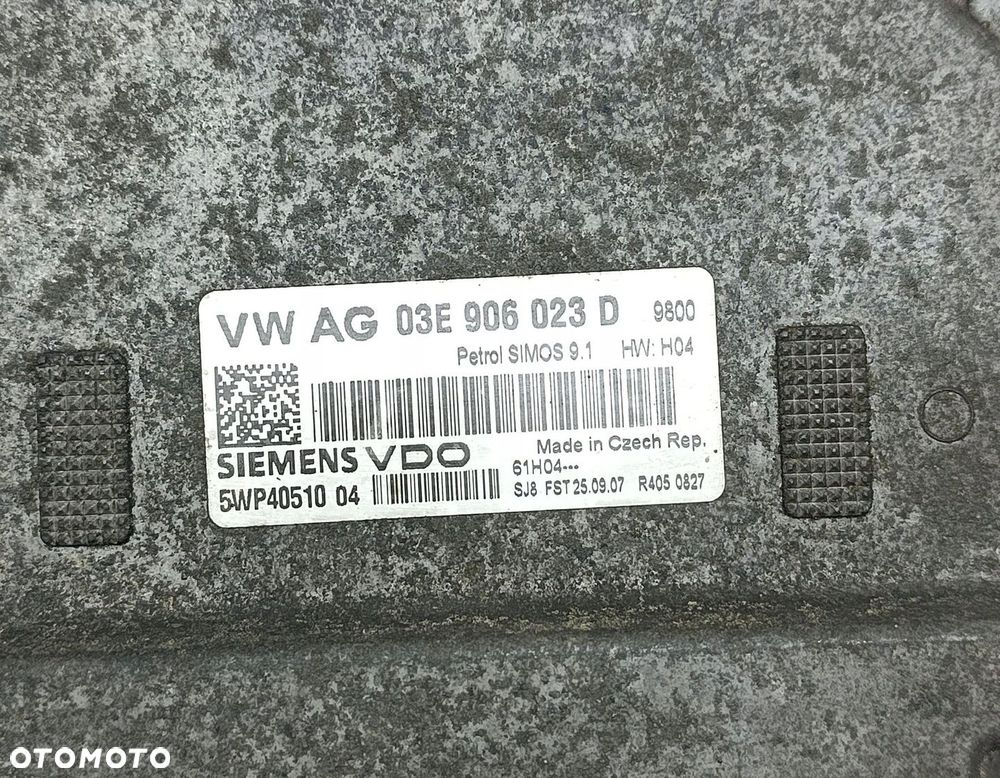 KOMPUTER SILNIKA STEROWNIK SEAT IBIZA III 1.2 12V 03E906023D - 2
