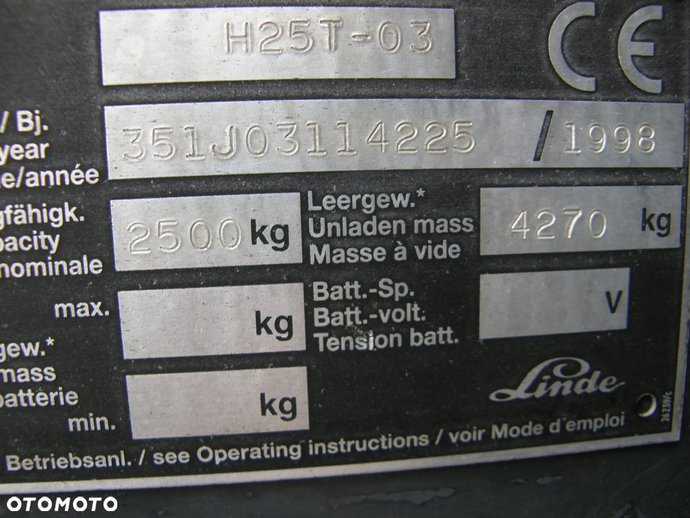 Linde H25T-03 TRIPLEX 4,60 z Niemiec - 18