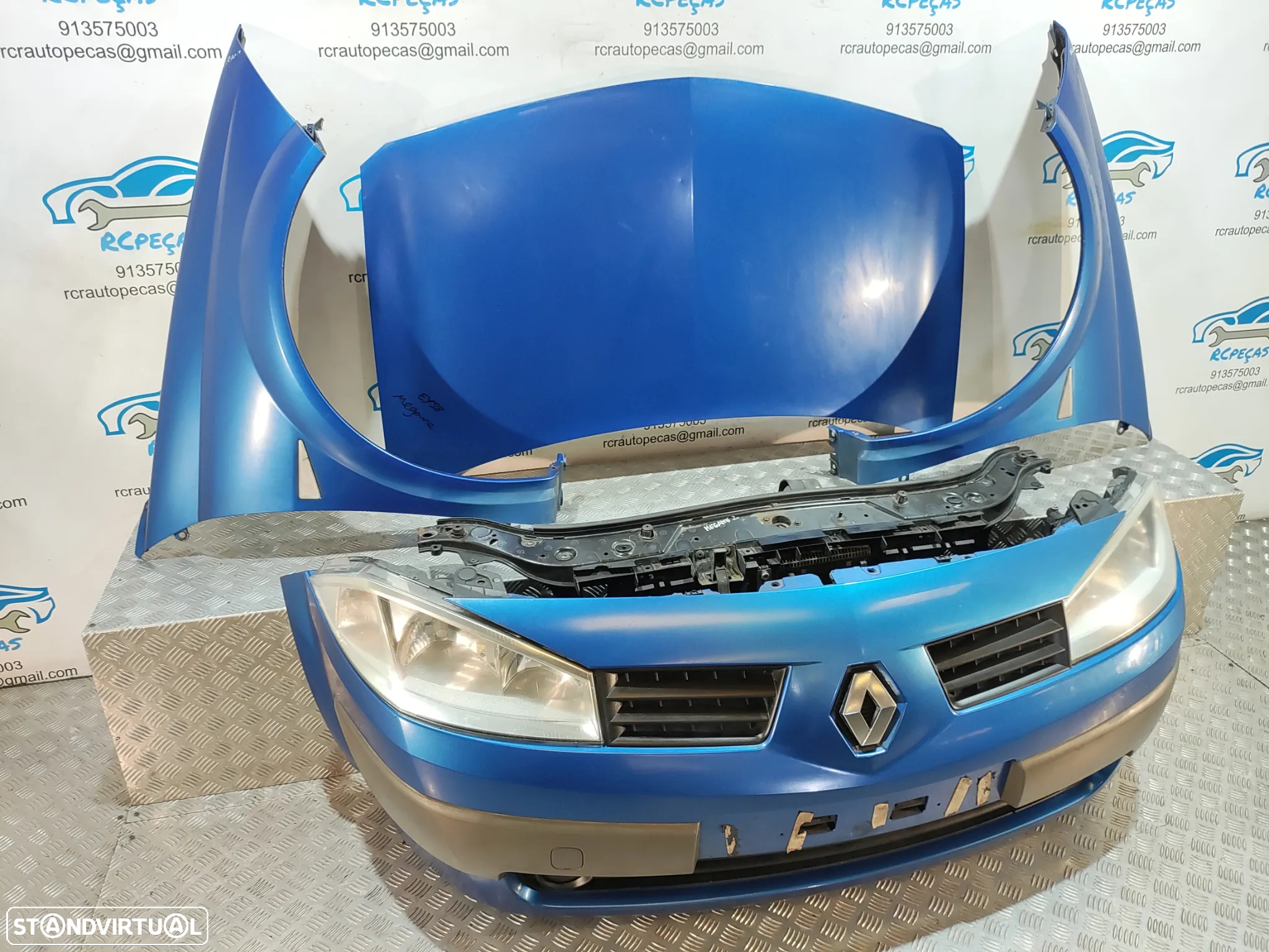 FRENTE COMPLETA RENAULT MEGANE 2 II MK2 CABRIO COUPE CAPOT PARACHOQUES GUARDA-LAMAS OTICAS RADIADOR VENTILADOR FRENTE FIBRA REFORÇO - 2