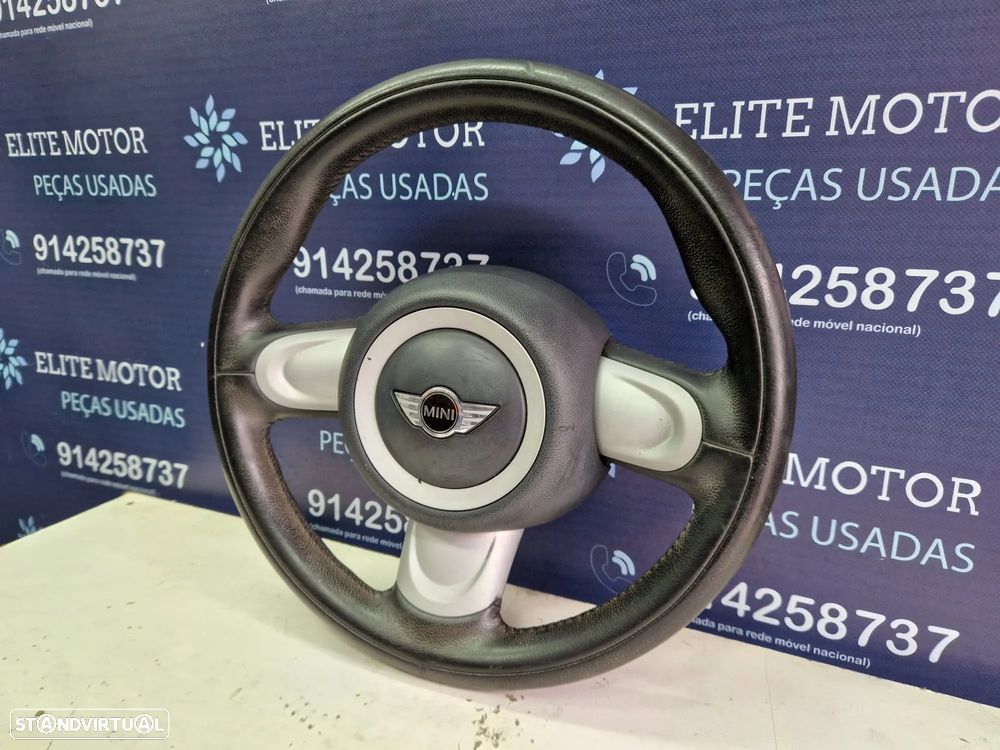 Volante pele usado MINI ONE COOPER R56 R55 R57 AIRBAG - 1