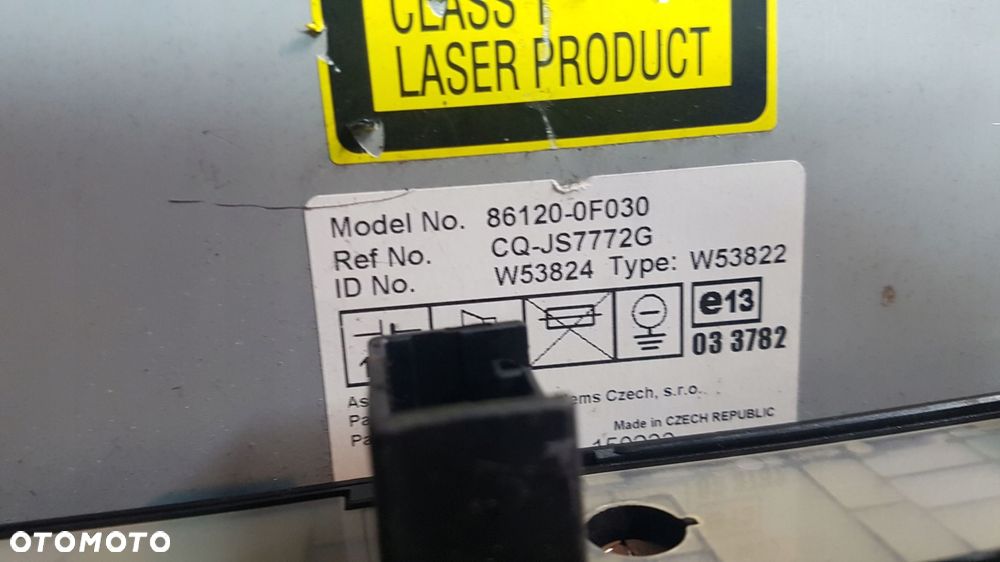 toyota corolla verso 04-08 radio mp3 - 3