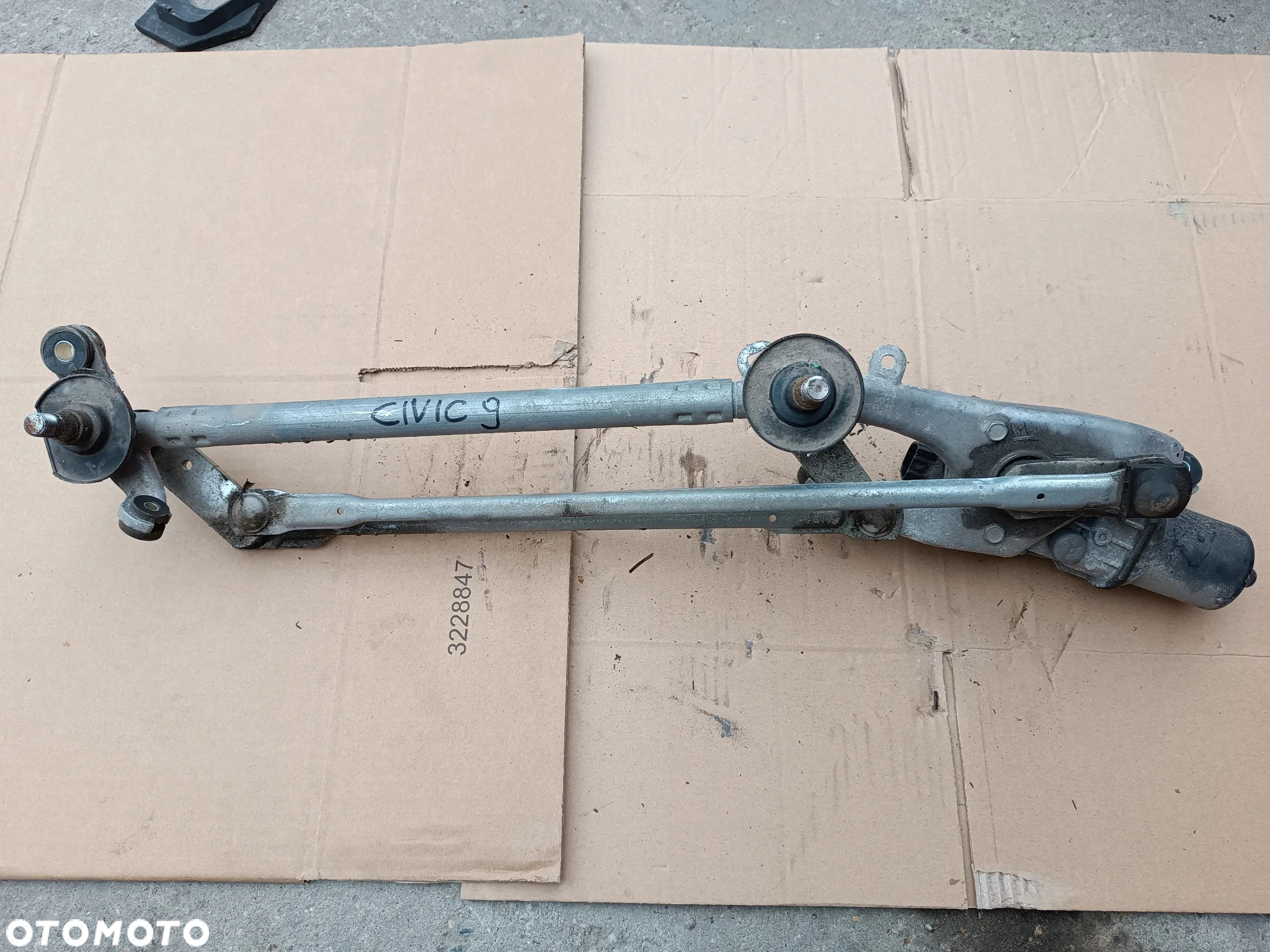MECHANIZM WYCIERACZEK SILNIK HONDA CIVIC IX 9 - 2
