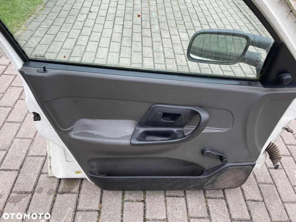 VW CADDY II 95-03 drzwi prawe lewe przód tył białe LB9A bez rdzy kompletne lusterko podnośnik szyby zamek lampa - 10