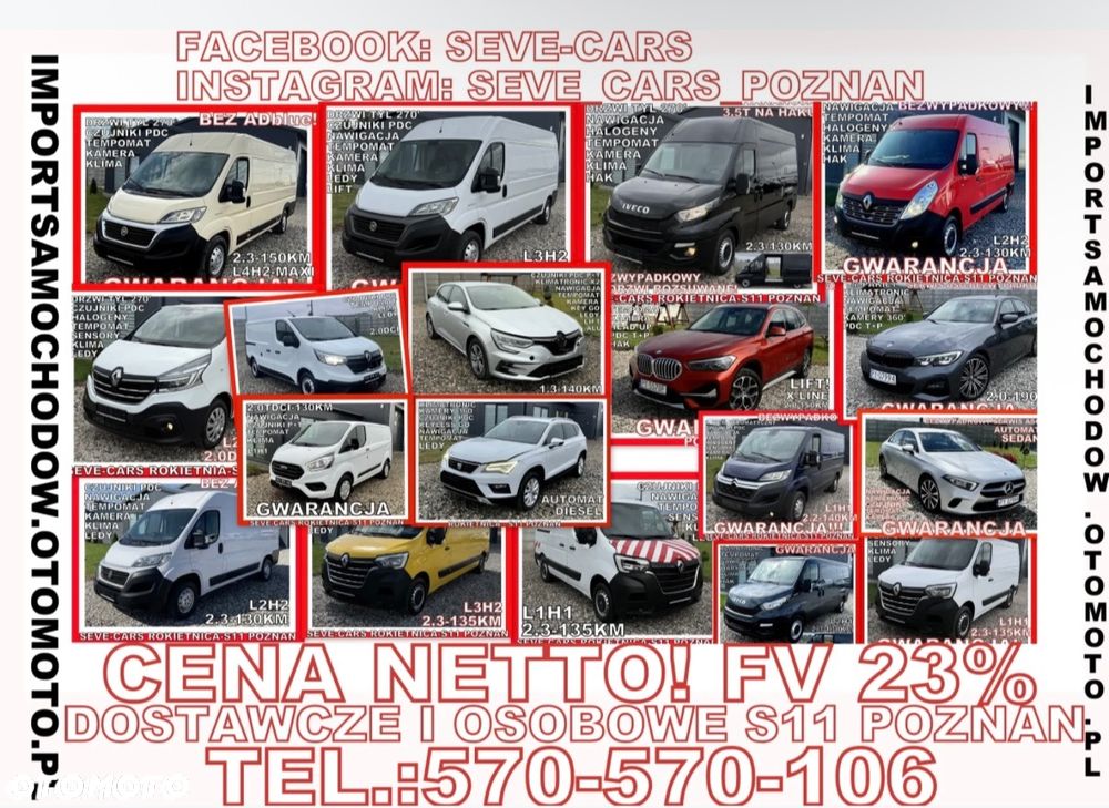 Fiat DUCATO L2H2 klima 2.3jtd navi, kamera, tempomat czujniki pdc - 14