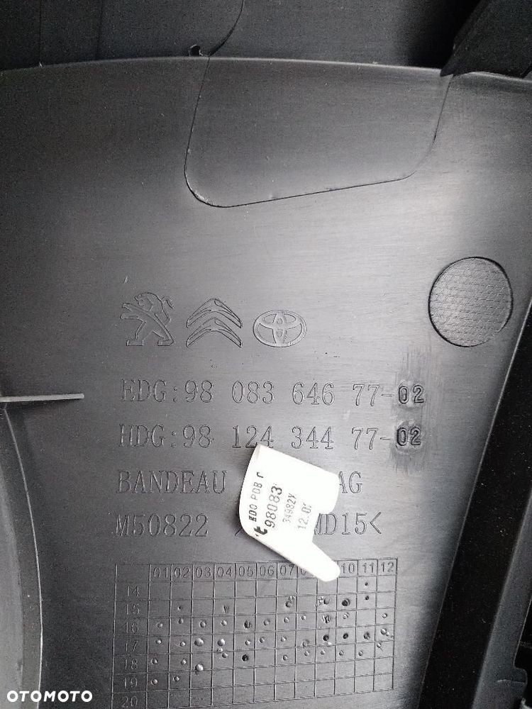 OSŁONA TAPICERKA KRATKA NAWIEWU CITROEN JUMPY III 9808364677 - 4