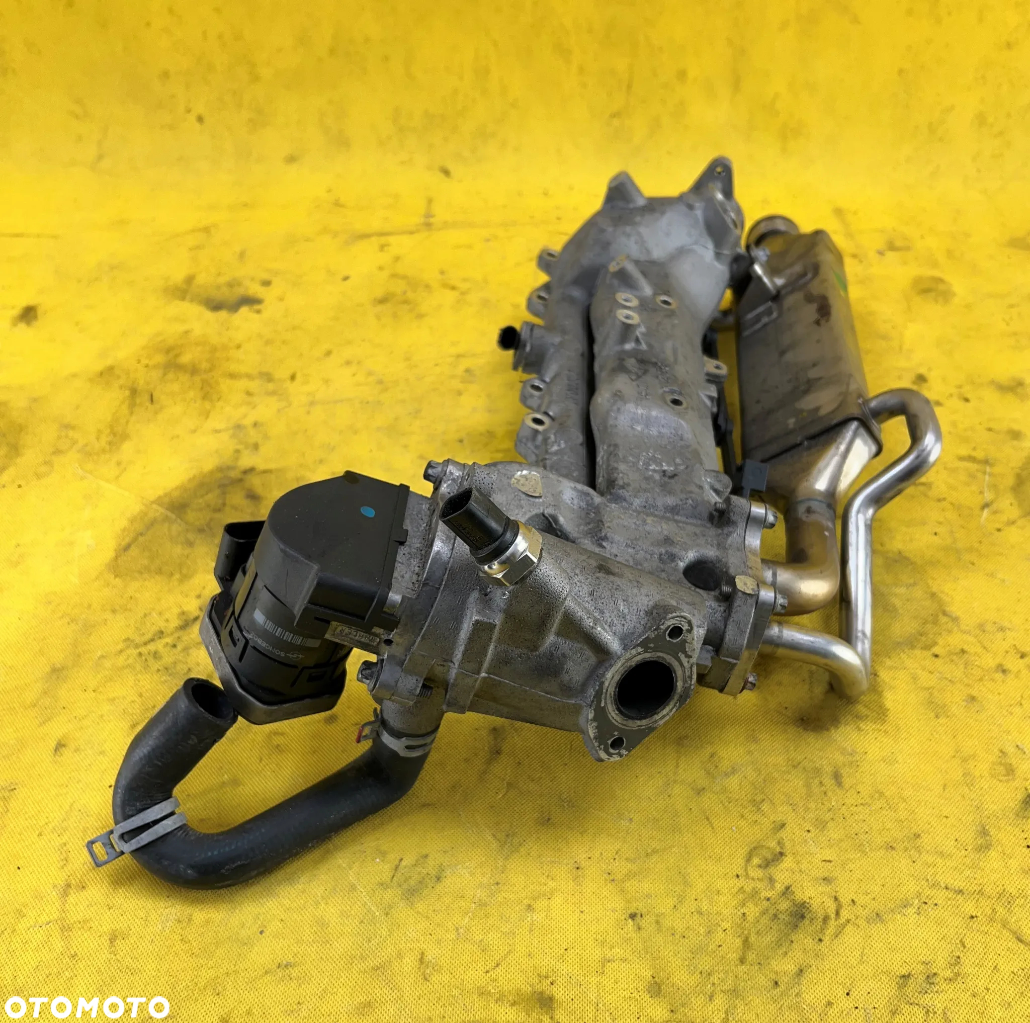 KOLEKTOR SSĄCY LEWY LF00052 3.0 CDI MERCEDES ZAWÓR EGR CZUJNIK SPALIN TEMPERATURY CHŁODNICA EGR - 3