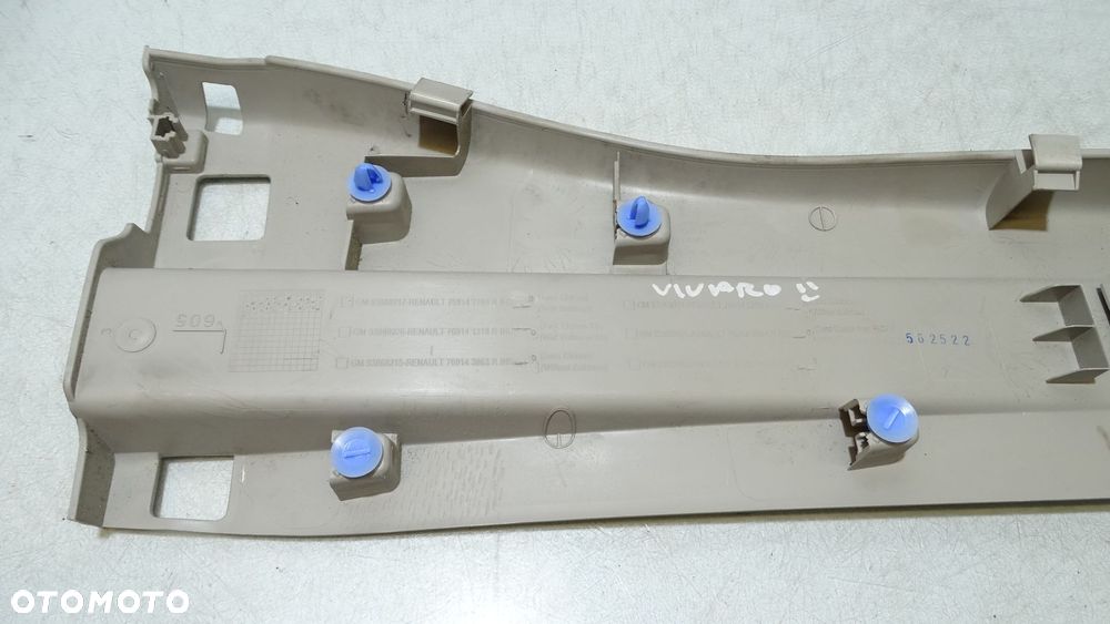 OSŁONA SŁUPKA LEWEGO OPEL VIVARO B 93868217 - 5