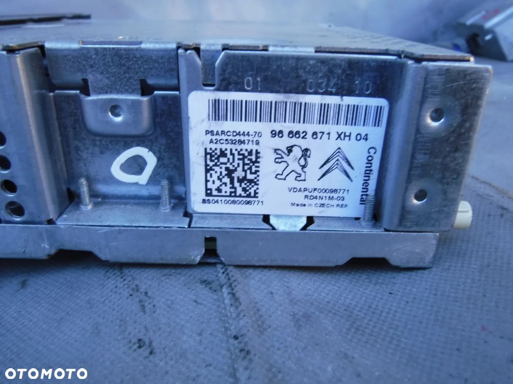 RADIO RADIOODTWARZACZ CD PEUGEOT 308 I 96662671XH - 3