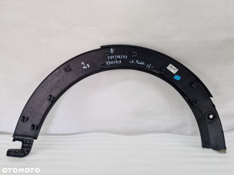 MINI COOPER F55 / F56 / F57 NA PDC 13- LEWA PRZEDNIA LISTWA NAKŁADKA BŁOTNIKA 7300819 NR AUKCJ LB253 - 5