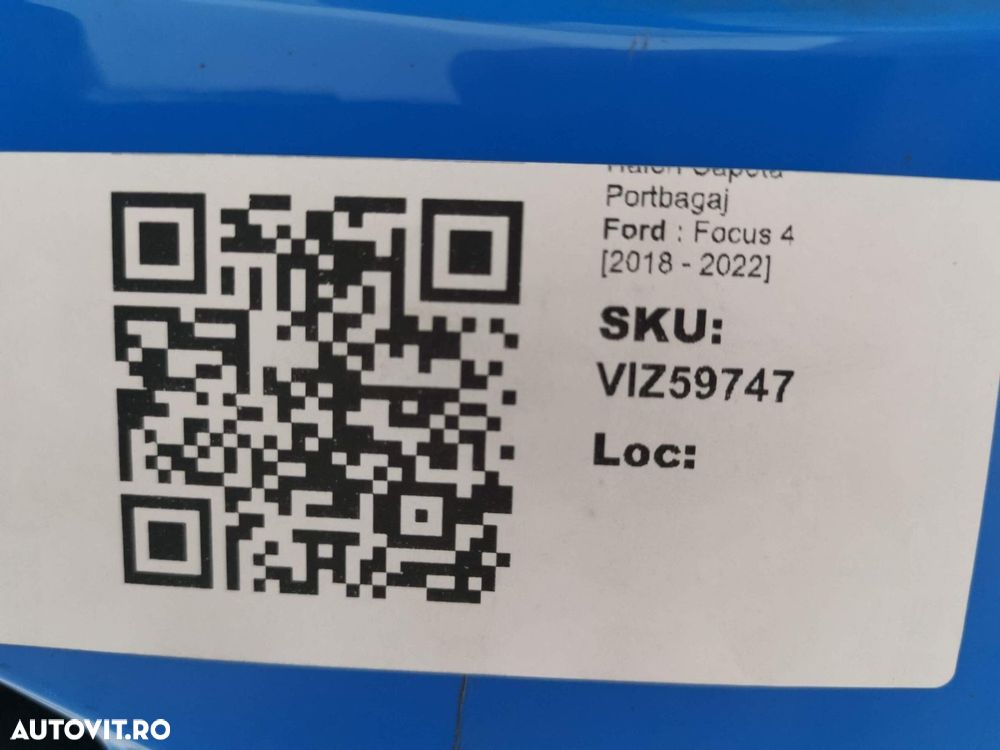 Haion Capota Portbagaj Ford  FOCUS MK4 Hatchback [C519] [2018 - 2019 2 - 8