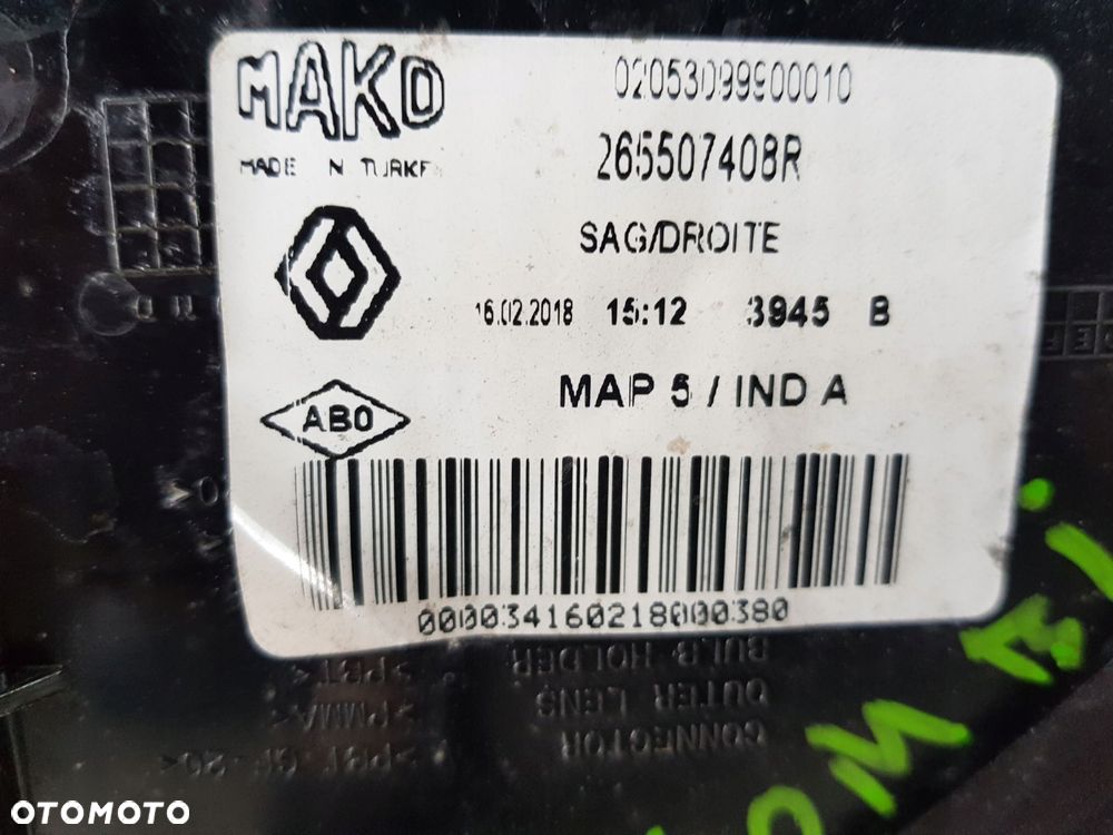 lampa tylna prawa lub lewa clio iv kombi - 3