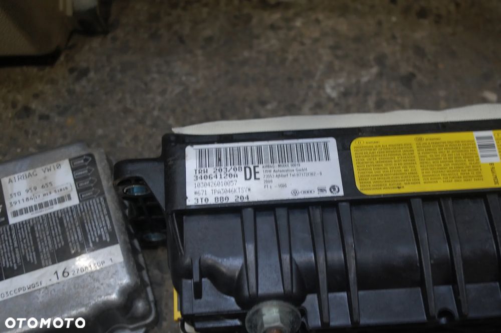 DESKA ROZDZIELCZA KONSOLA AIR BAG KOMPLET SKODA SUPERB II 3T1857701 - 5