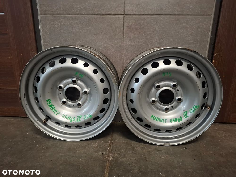 Felga stalowa 15 cali ET35Renault Kangoo IV 2024 rok nr 124R000266 cena za sztukę - 1