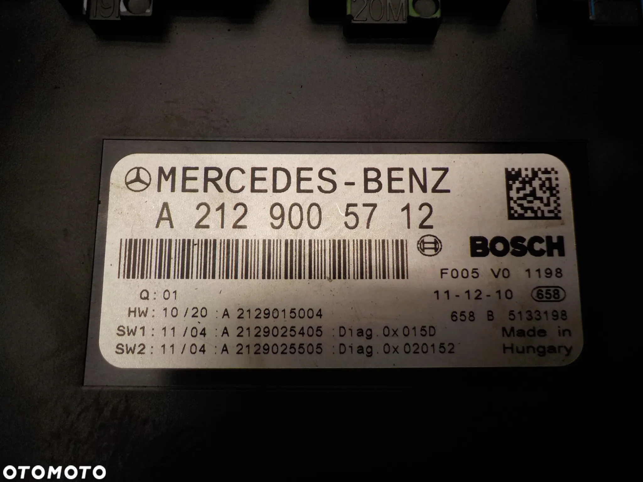 MERCEDES W204 LIFT MODUŁ BSI A2129005712 - 3