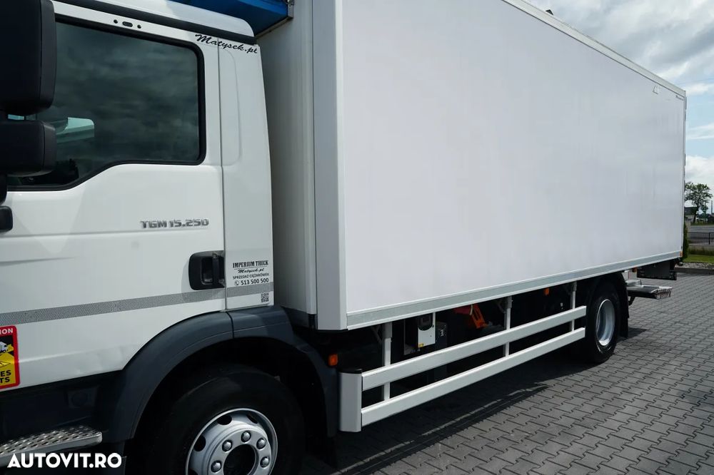 MAN TGM 15.250 / 4x2 / 6.2 M FRIGORIFER / FRIGLOCK FK 13 UNITĂȚI / DHOLLANDIA LIFT - 1.500 KG / IMPORTAT / EURO 6 - 11