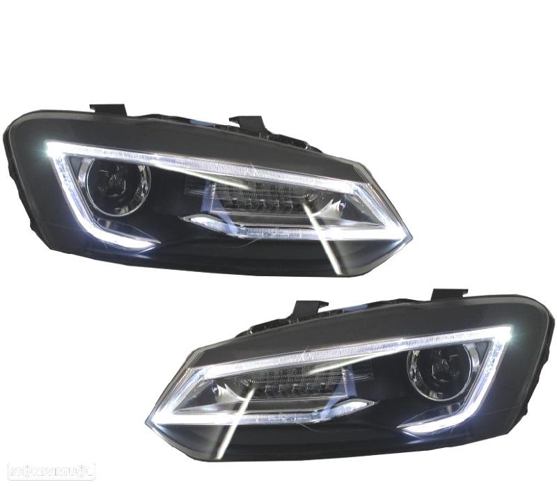 FARÓIS VOLKSWAGEN VW POLO 6R 09-17 LED LIGHT BAR DEVIL EYE - 10