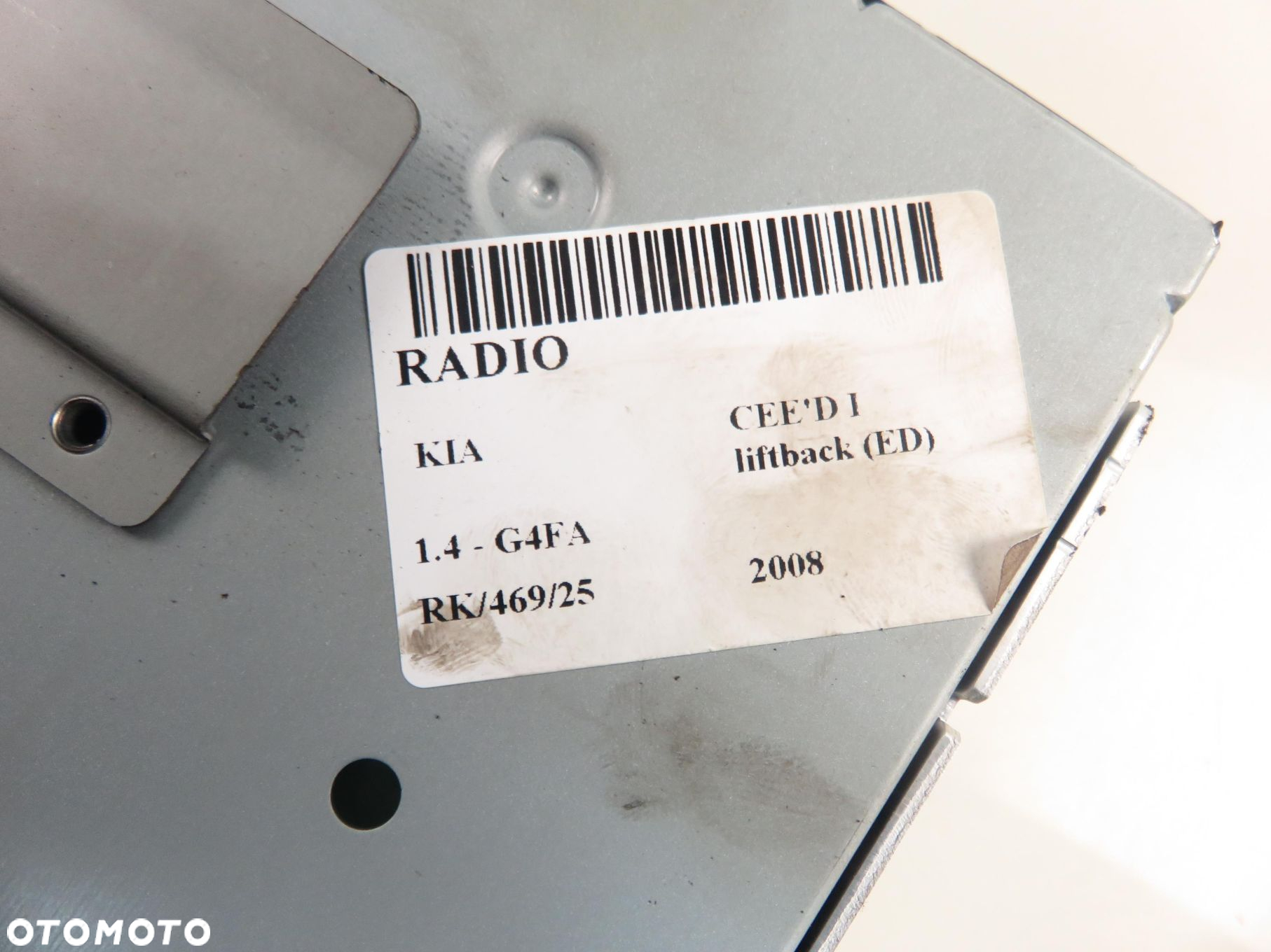 RADIO KIA CEE'D I liftback (ED) X961401H500 961401H500 - 11