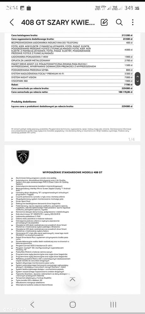 Peugeot 408 1.6 Plug-In Hybrid 225 GT EAT8 - 4