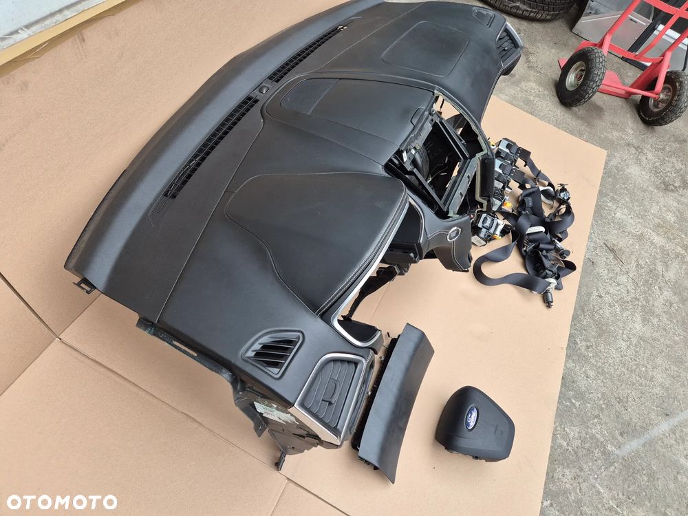 FORD EDGE MK2 LIFT VIGNALE SKÓRA SZYTA NIĆ 2019-KONSOLA PODUSZKI PASY ZESTAW KOMPLET ORYGINALNY IDEALNY - 4