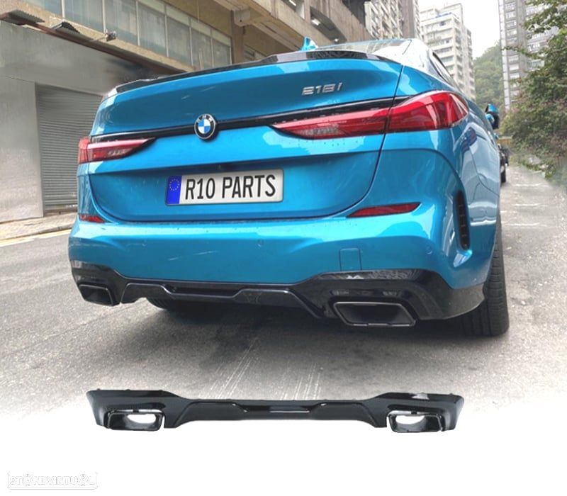 DIFUSOR BMW F44 + PONTEIRAS ESCAPE PRETO BRILHANTE - 1