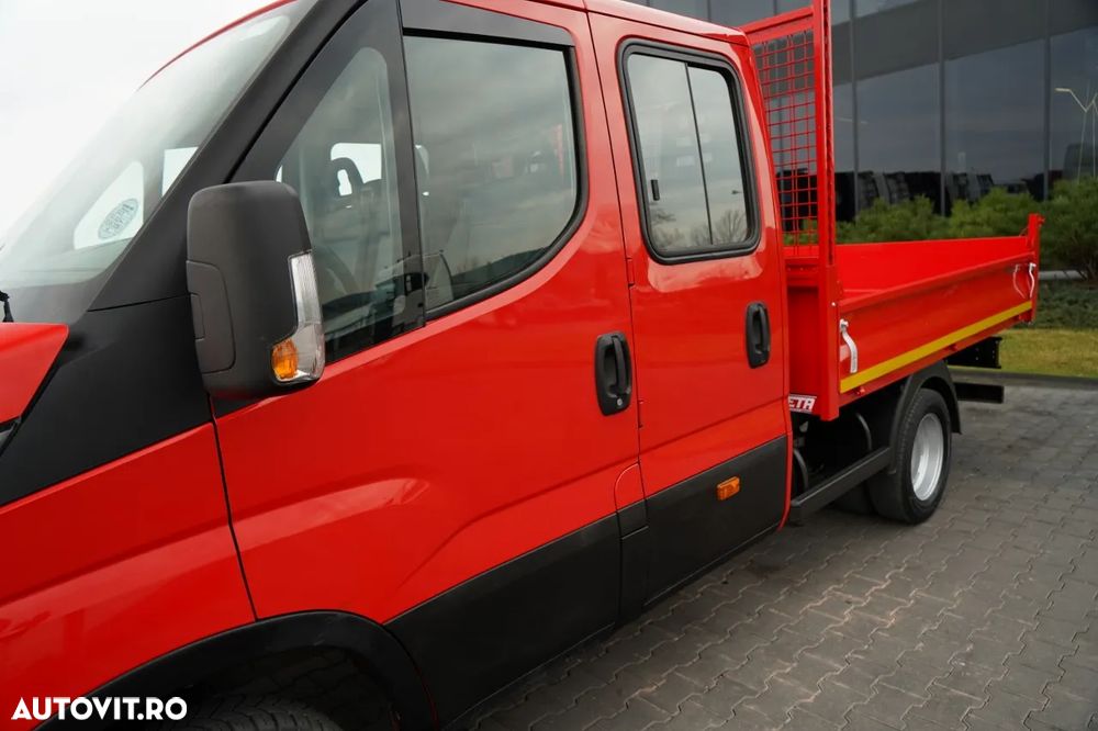 Iveco DAILY 35-130 / BASCULATOR / CU TRACȚIE DUBLA / DOUĂ TRANSPORTURI / MANUAL / 7 LOCURI / - 19