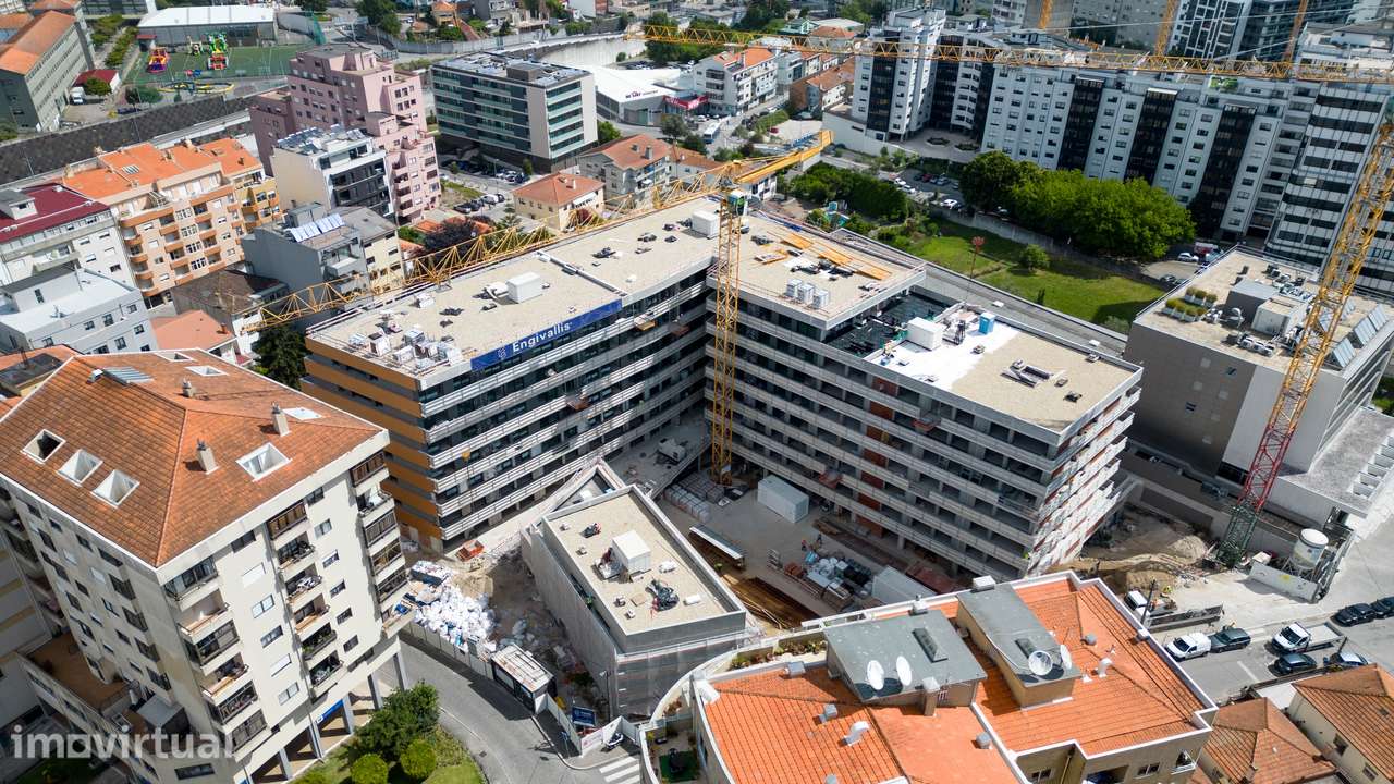 T1 Novo c/ Terraço (37.02m2) em Mafamude (Centro de Gaia) - Grande imagem: 3/24