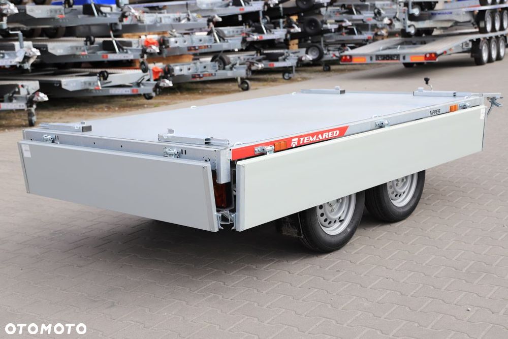 TEMARED TIPPER 2515/2 S 0,75T  253x152x30cm, DMC 750kg, Pompa ręczna , Burty ALU - 15