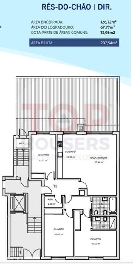 Apartamento T3 Novo com garagem e arrecadação em Montenegro - Faro - Grande imagem: 5/5