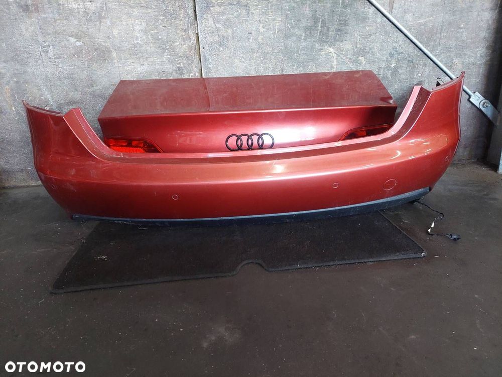 KOMPLETNY TYŁ KLAPA ZDERZAK BELKA LAMPY LAMPA AUDI A4 B8 SEDAN LZ3F - 4