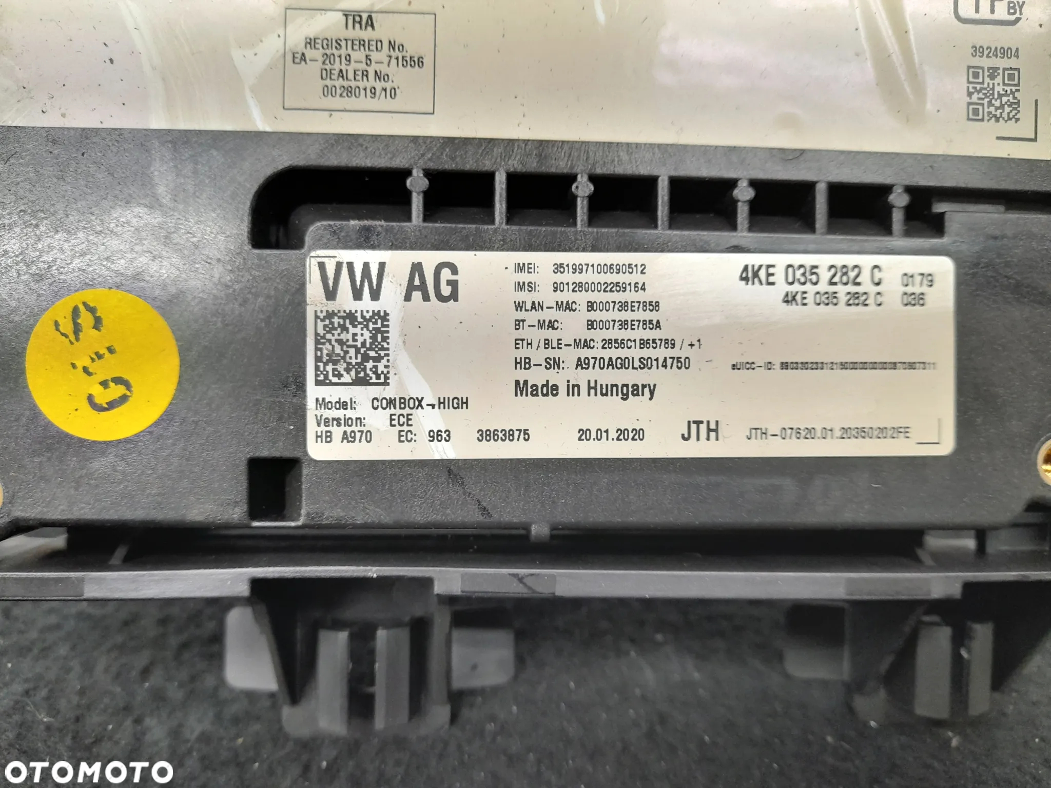 Audi A4 A5 RS4 RS5 Sterownik moduł wzywania pomocy 4KE035282C - 6