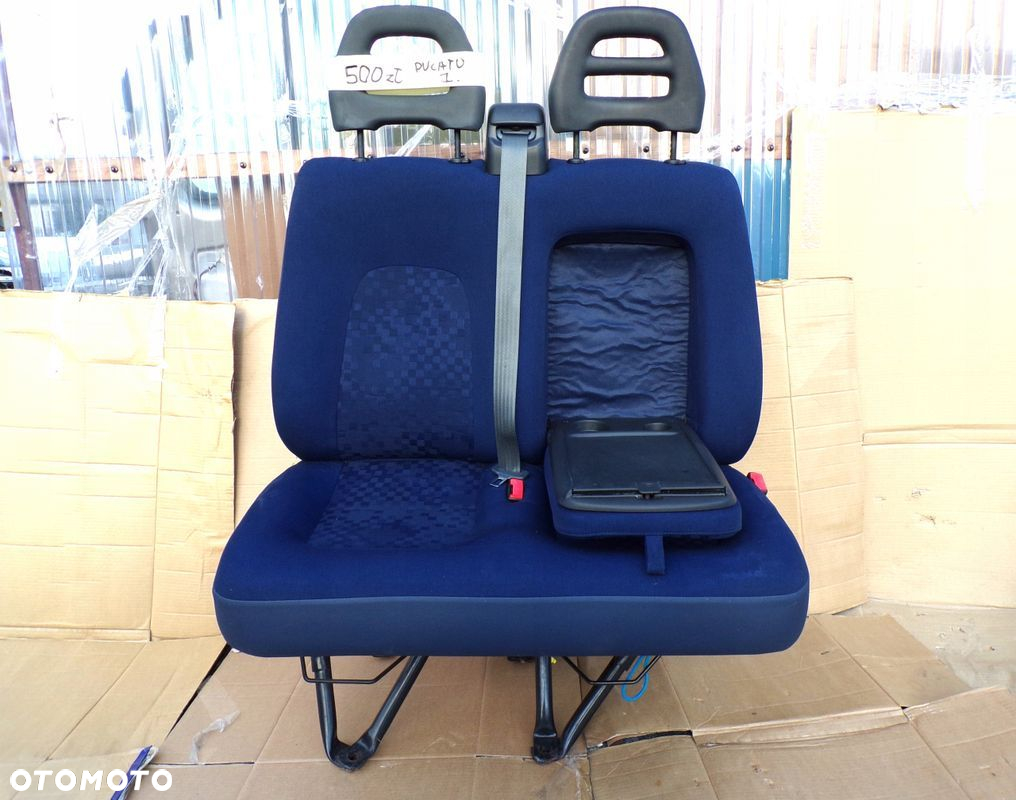 DUCATO BOXER JUMPER 2002- fotel PODWÓJNY KANAPA pasażera prawy ze STOLIKIEM - 2