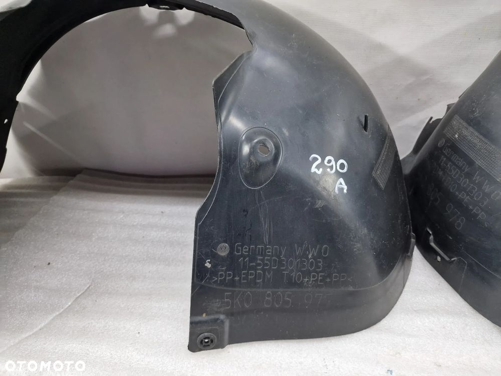 VW GOLF VI 6 5K0 08- lewe NADKOLE PRZEDNIE PRZÓD , NR 5K0805977 / 5K0805978 , NR AUKCJI N290 - 2