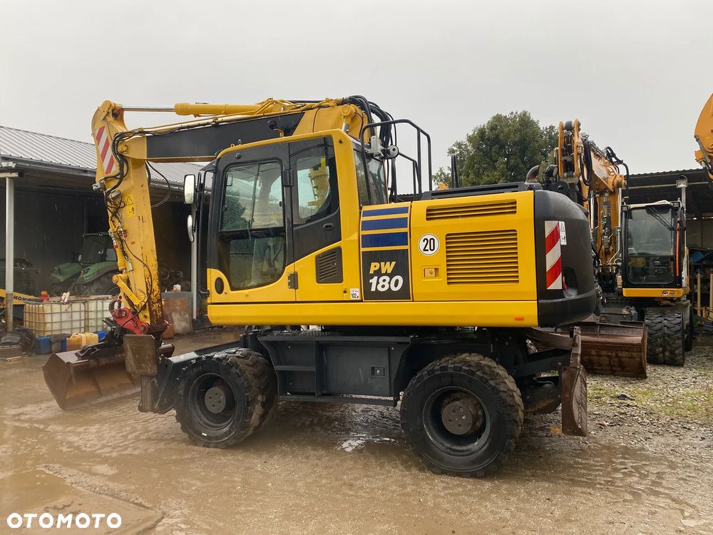 Komatsu PW180-10, 2018 ROK, 5400 MTH, PODPORY + PŁUG, Z NIEMIEC, PIĘKNY STAN - 6
