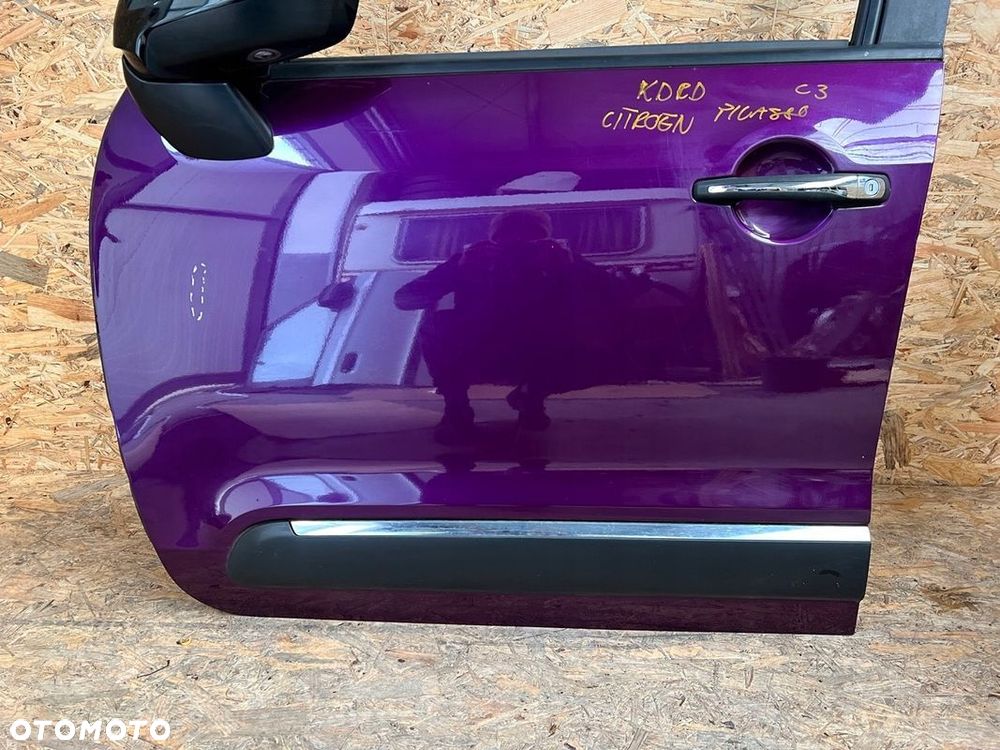 Drzwi PRZEDNIE LEWE lewy przód CITROEN C3 PICASSO Lakier: KDRD Lusterko - 4