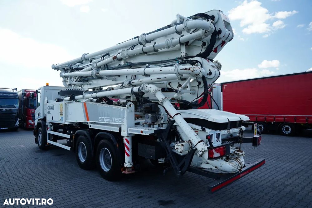 Scania P 450 XT / 6x4 / POMPĂ DE BETON CIFA K35L / ANUL 2019 / RADIOCOMANDĂ / IMPORTAT - 12
